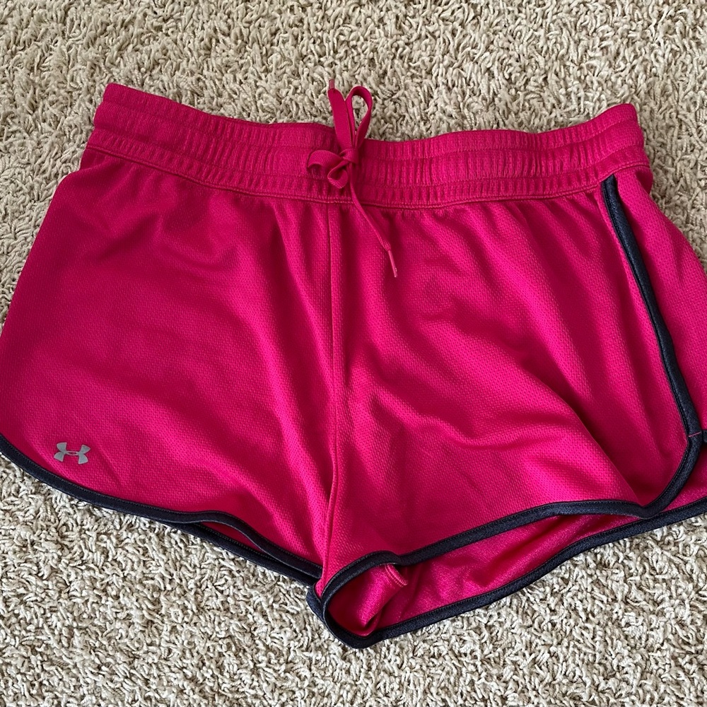 Under Armour Women's Hot Pink Athletic Shorts